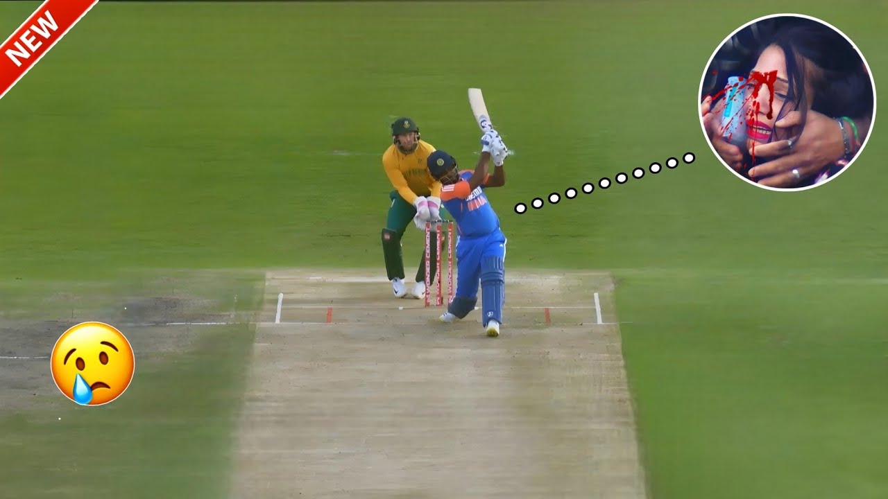 7 Times When Fans Got Injured 😰 in Cricket || Sanju Samson Six Hit the Girl in Stadium