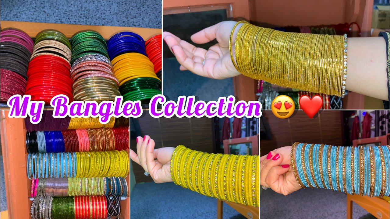 My Designer Bangles Collection 😍❤️ || Party Wear And Daily Wear Bangles 🙈❤️