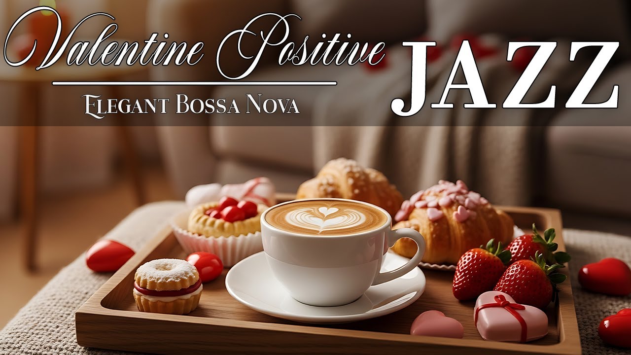 Valentine Positive Jazz 💖 Cozy Coffee Jazz & Sweet Bossa Nova Piano for Warm Energy 🎶