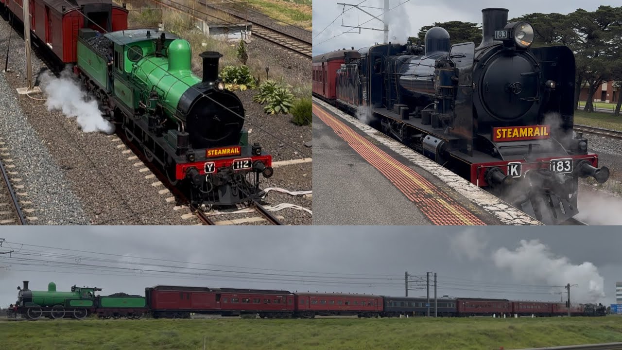 Laverton Shuttles* SteamRail&rsquo;s Y112 & K183 Push Pull | 30.11.2025 No Altona Loop Shuttles