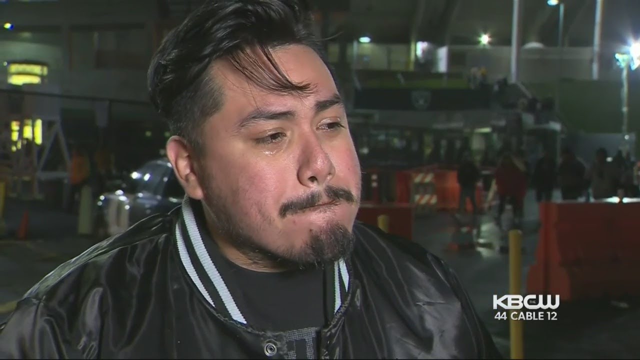 RAIDERS FANS:  Emotional fans watch Raiders win what could be their last game in Oakland