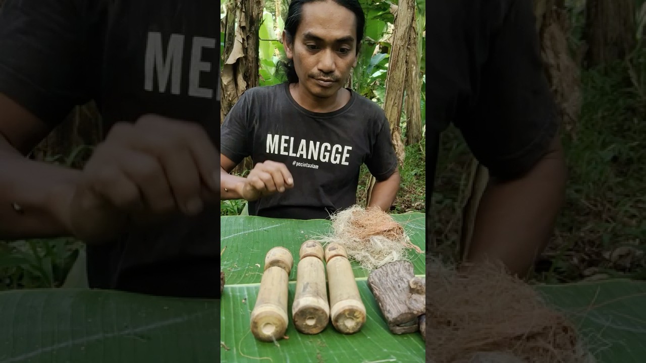 Традиционный бамбуковый пожарный поршень