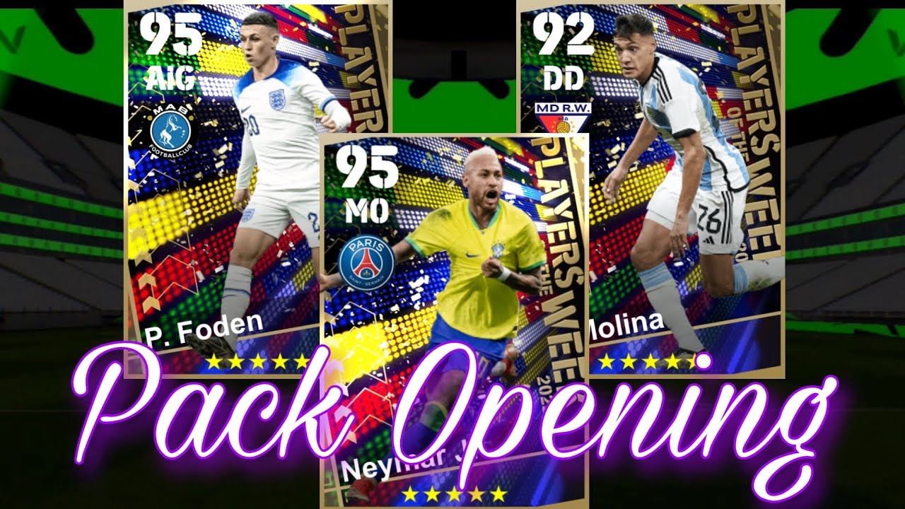 Pack Opening eFootball 23 Mobile - Neymar 95 - Foden 95 - Molina 92 (&ccedil;a envoie du LOURD)