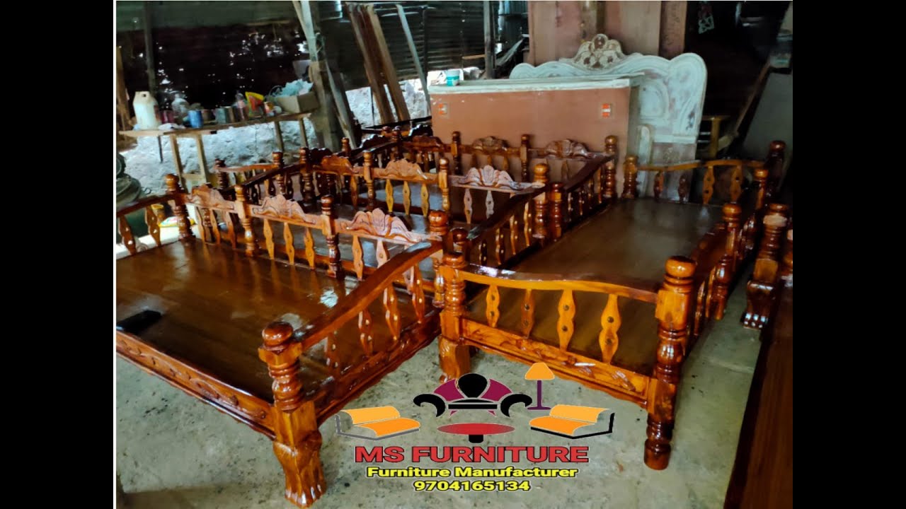 Teakwood wooden Divan cots, Double cots, Sofa sets and Dinning Tables  || MS FURNITURE TENALI