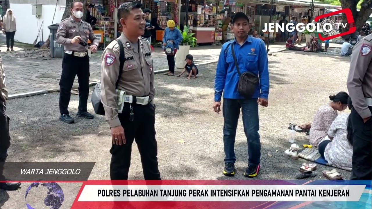 POLRES PELABUHAN TANJUNG PERAK INTENSIFKAN PENGAMANAN PANTAI KENJERAN