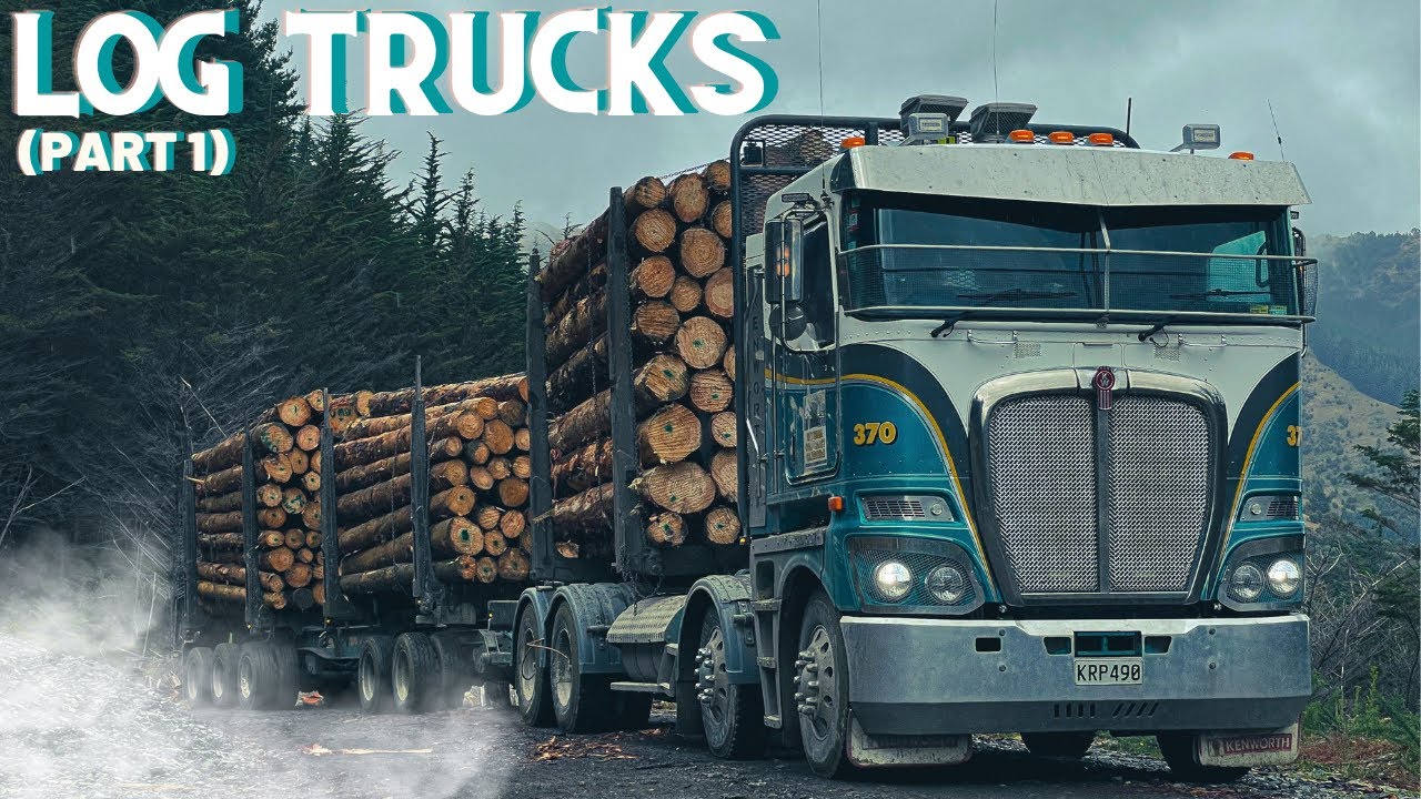 Log Trucks New Zealand (Marlborough) 4K!!!  PART 1