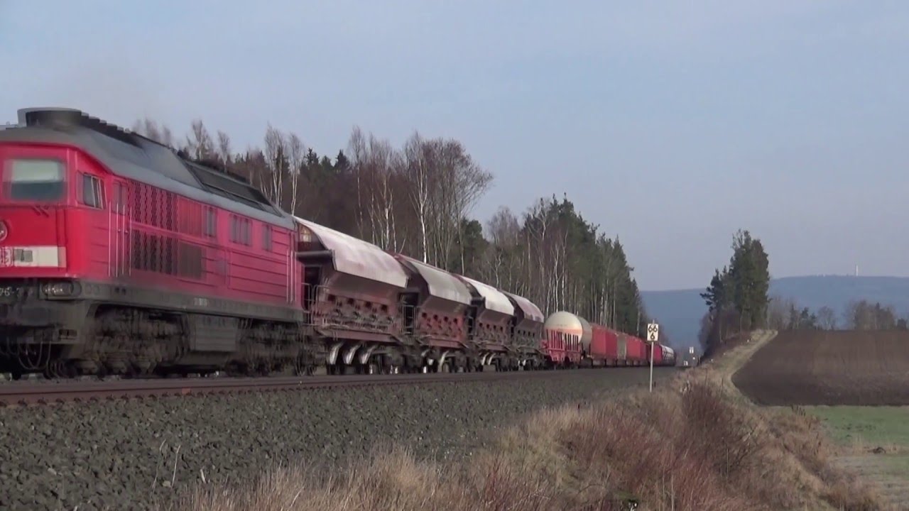 Sonniger Samstag - Unterwegs in Oberfranken und Vogtland mit BR 232, 233, 223, 155, 204, 185 und 151