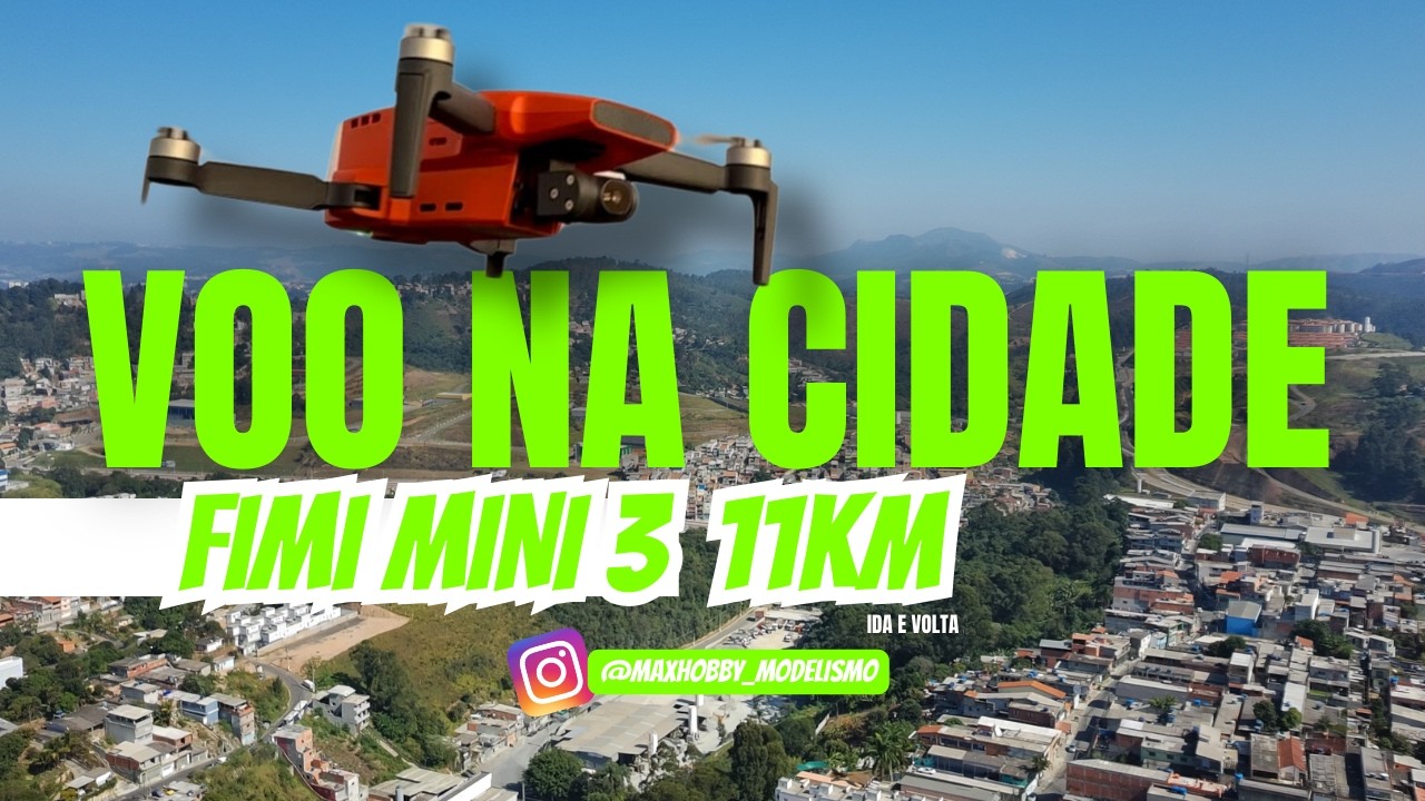 Drone Fimi Mini 3: Alcancei 5.548m na Cidade! Sinal Perfeito, Poderia Ir Mais