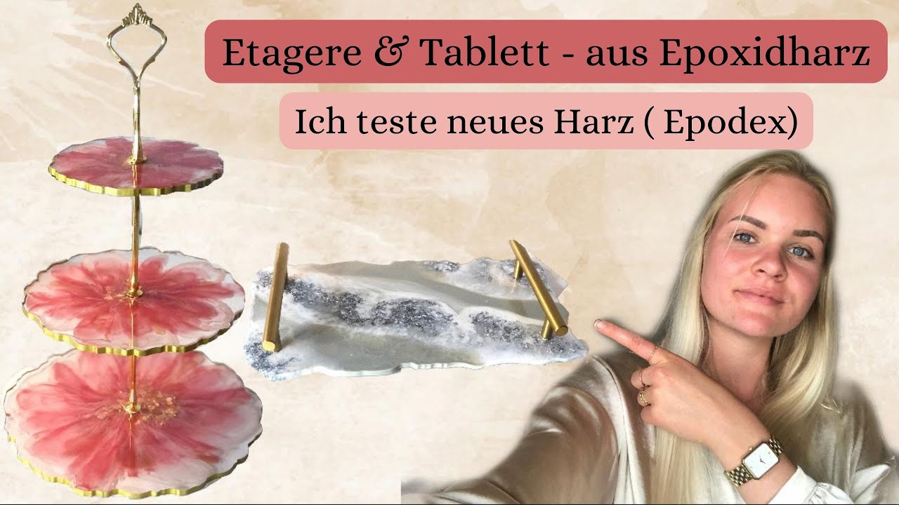 RESIN ART TUTORIAL - Etagere & Tablett aus Epoxidharz - Harz von  Epodex