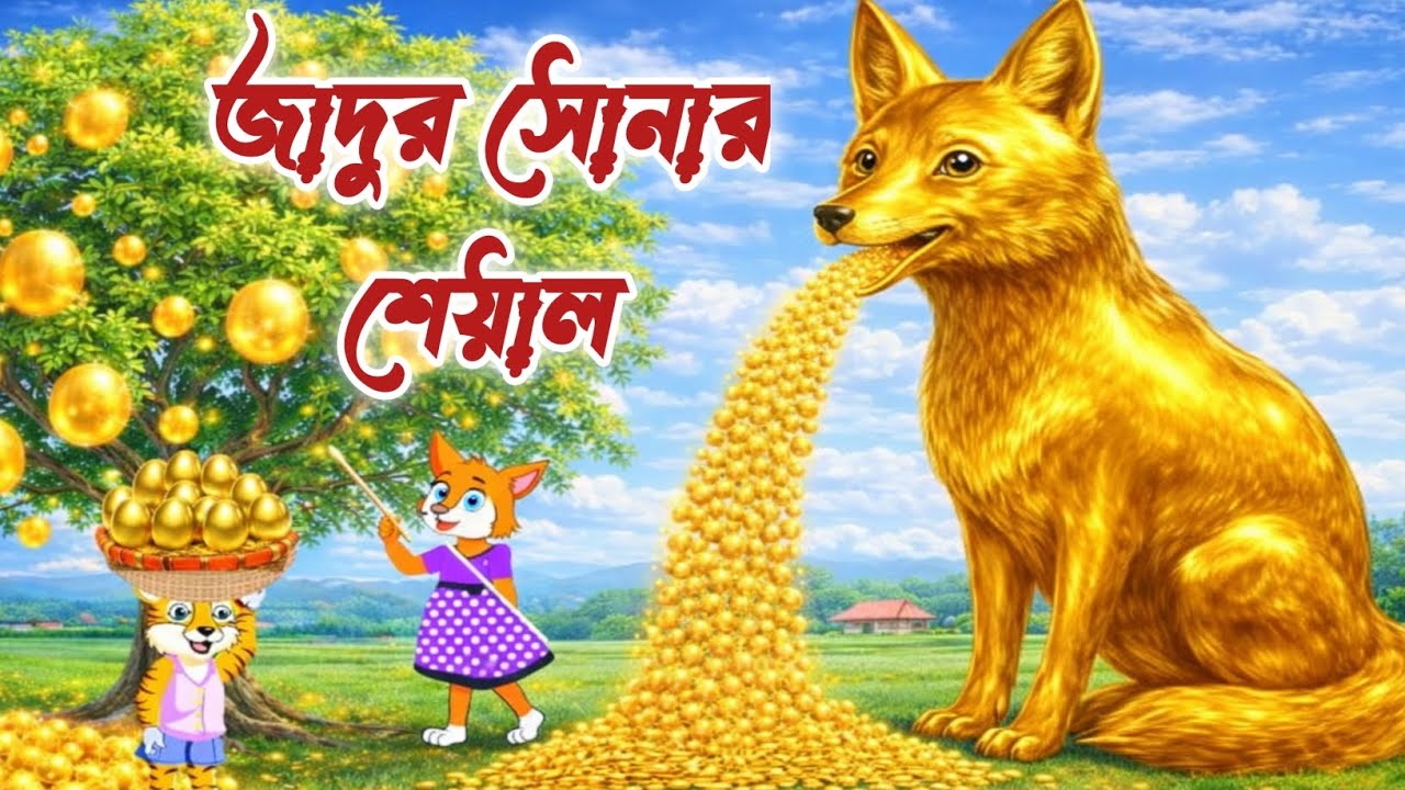 জাদুর সোনার শেয়াল ও ডিমের রহস্য ✨| New Fox Cartoon |Moral Story|Bangla Cartoon |Bangla Fairy tales |