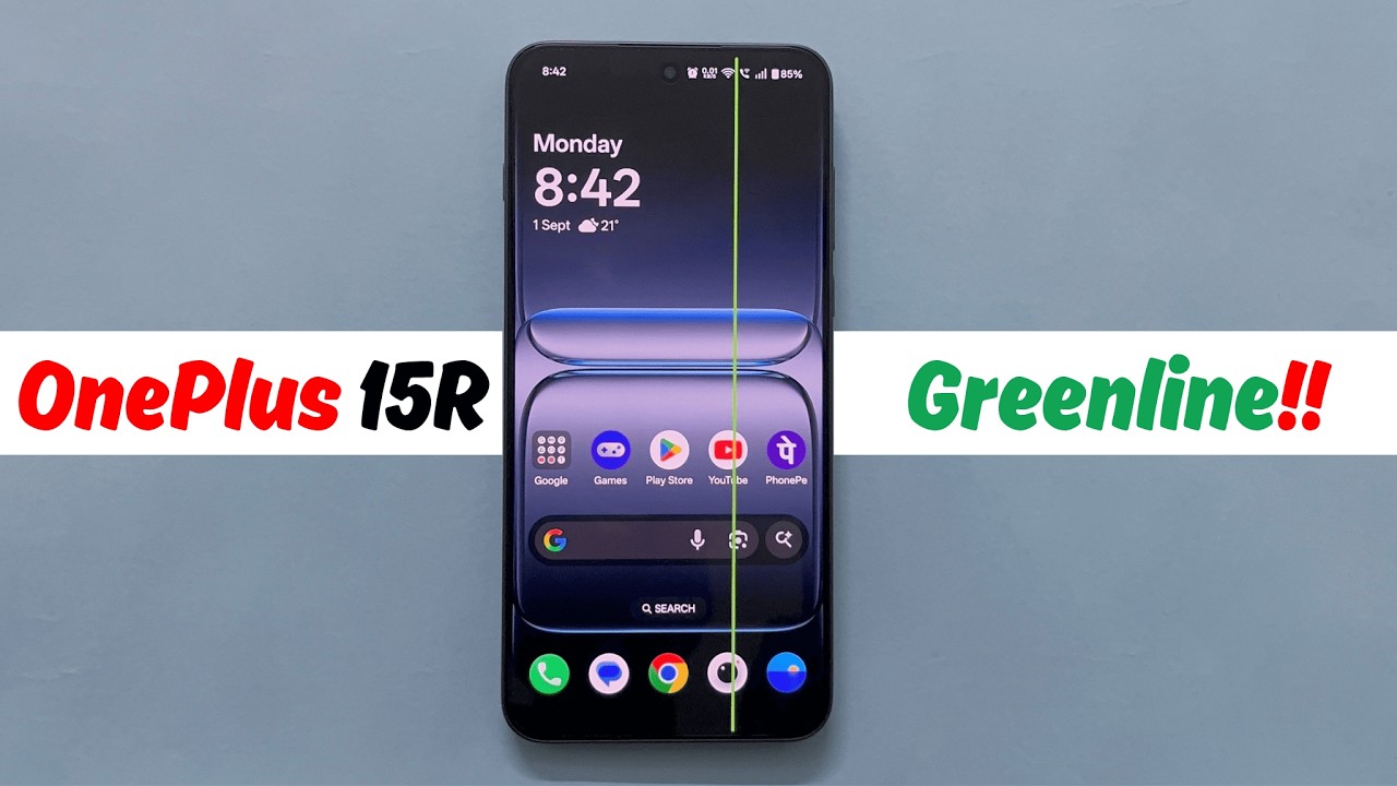 Проблема с «зеленой полосой» на OnePlus 15R | Пожизненная гарантия на дисплей - Реальность