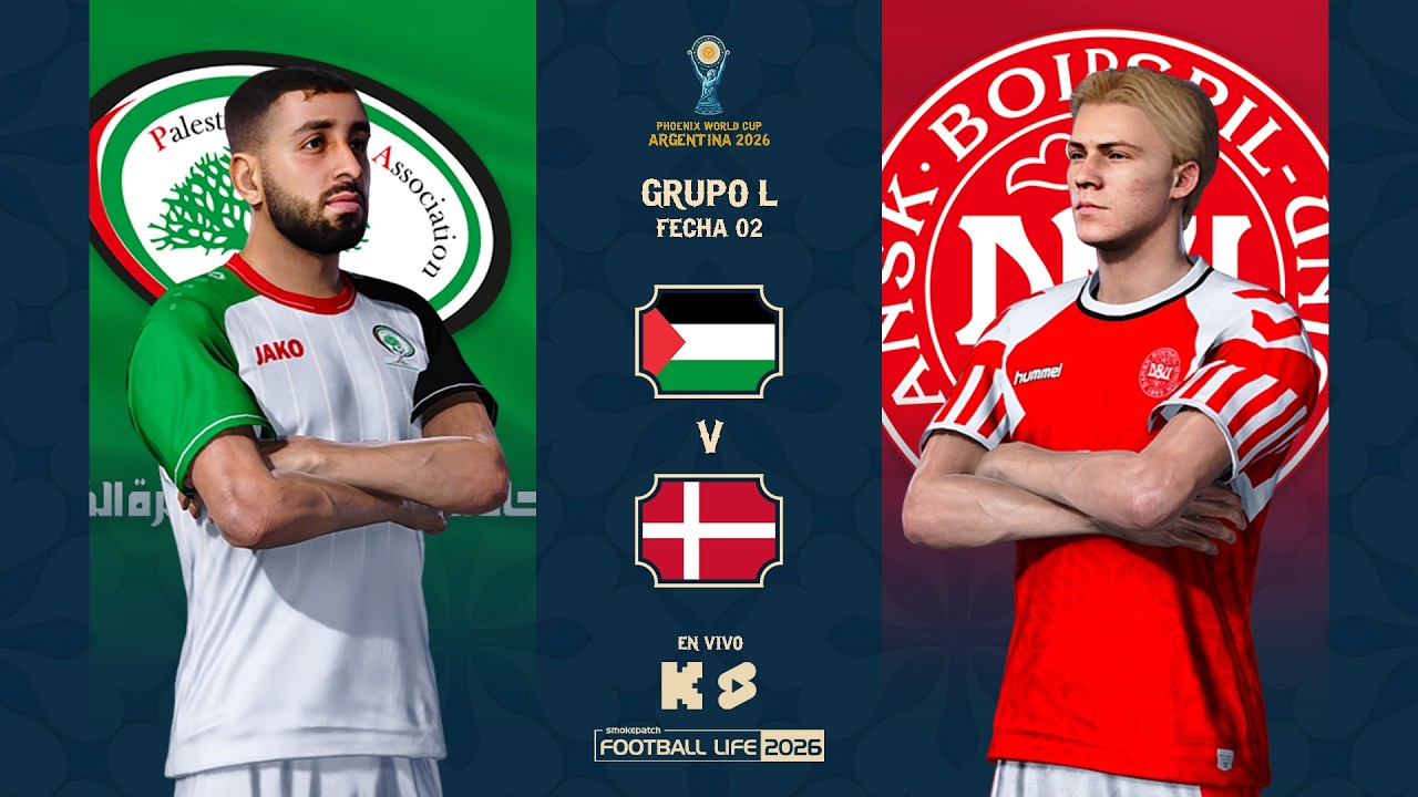 PALESTINA v DINAMARCA - GRUPO L |⚽ WORLD CUP ARGENTINA 2026 - PHOENIX LEAGUE