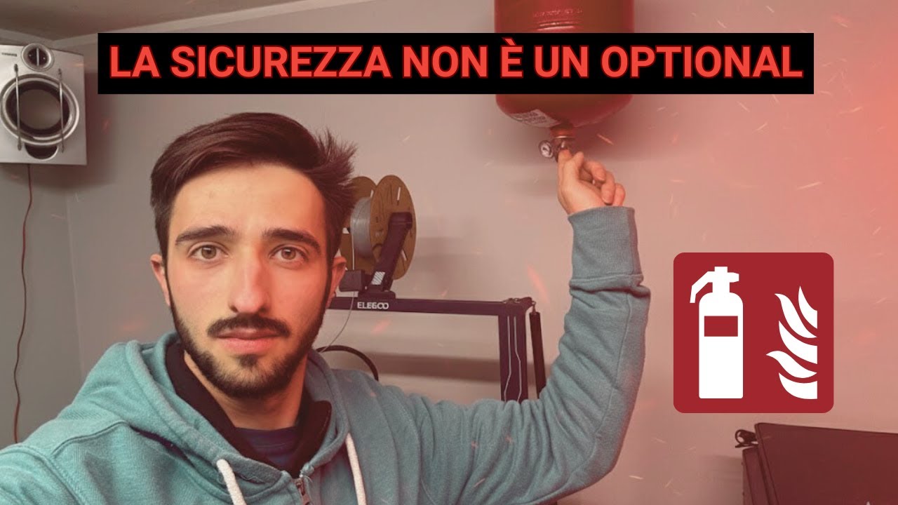 SICUREZZA IN LABORATORIO! 🔥 Ho Installato un Estintore Automatico sulle Stampanti 3D