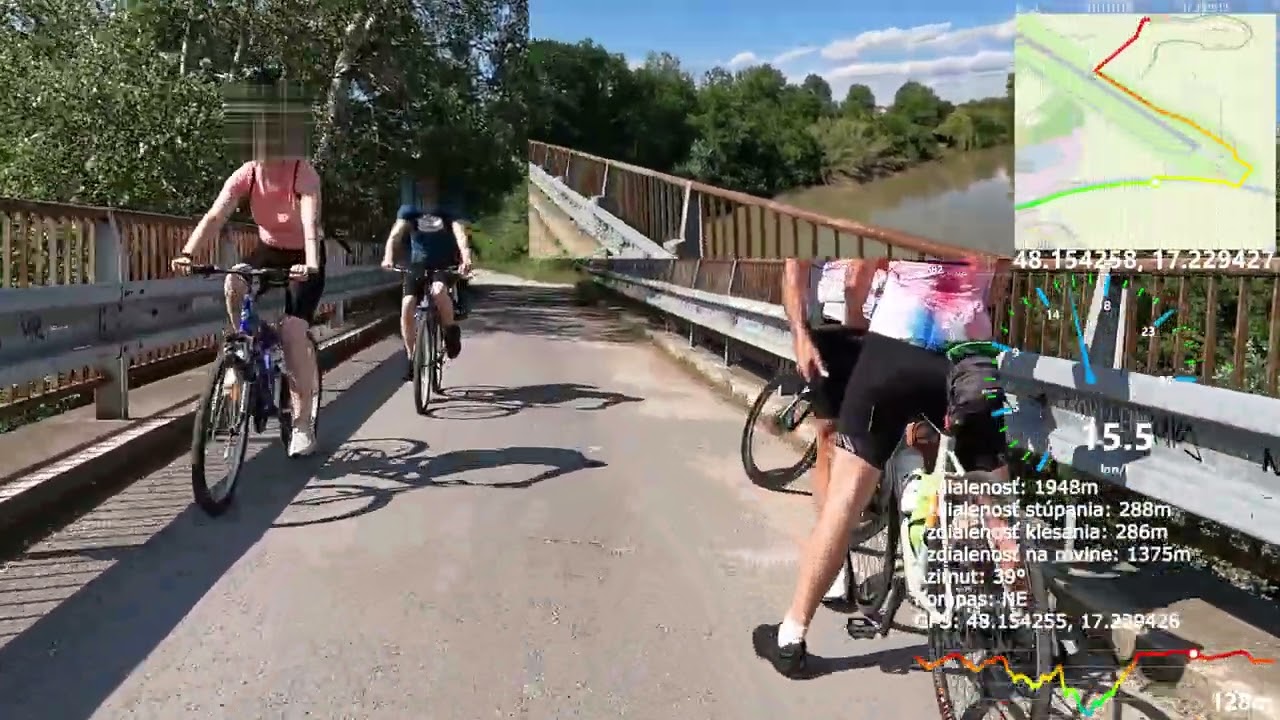 Cyklotrasa: Vrakuňa - Jur pri Bratislave 2. diel: Most (Hradská ul.) - mohyla M. R. Štefánika