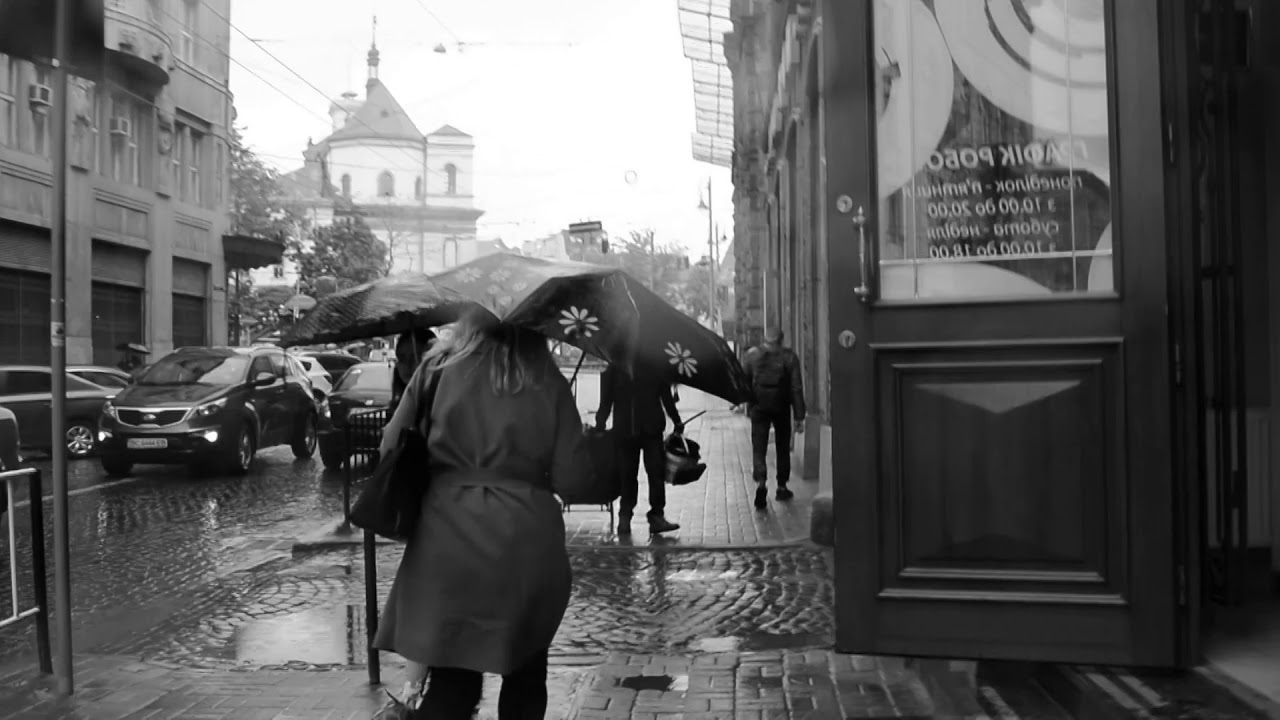 Lviv. Lviv streets. Black&white.