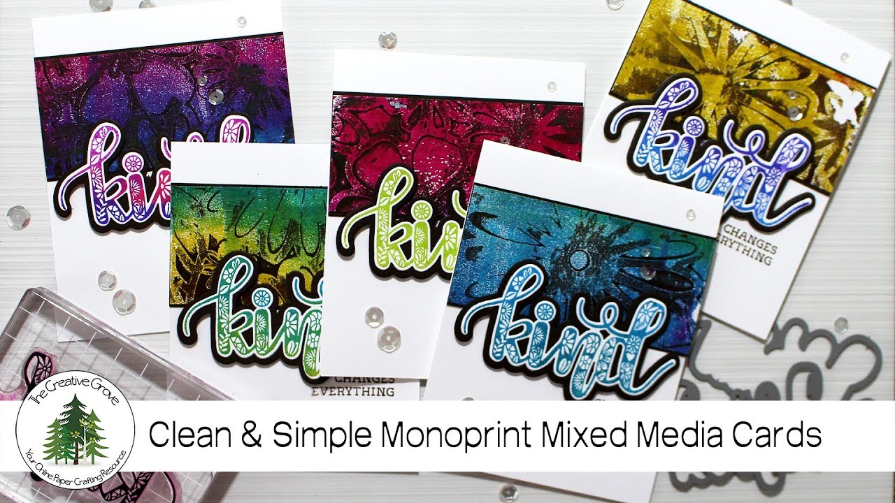 How to Create Quick Cards with Layered Backgrounds & Dies