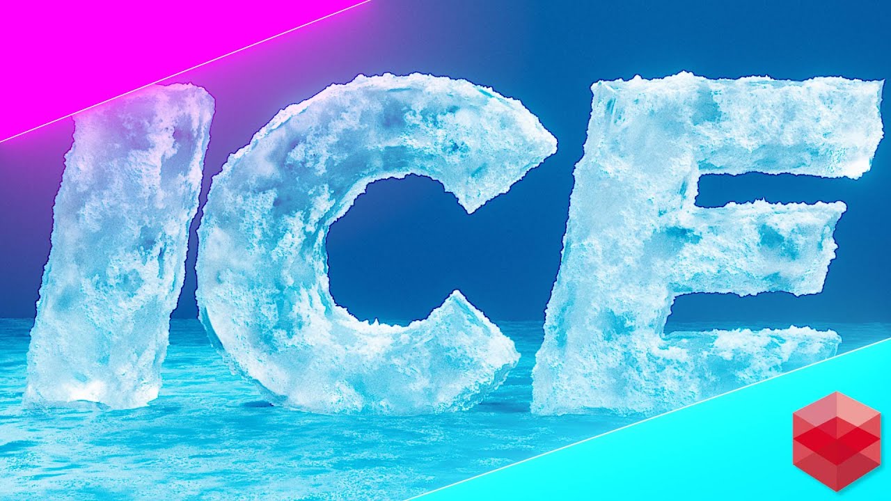 Create Frost & Ice Material with Redshift Displacement Procedural Material C4D