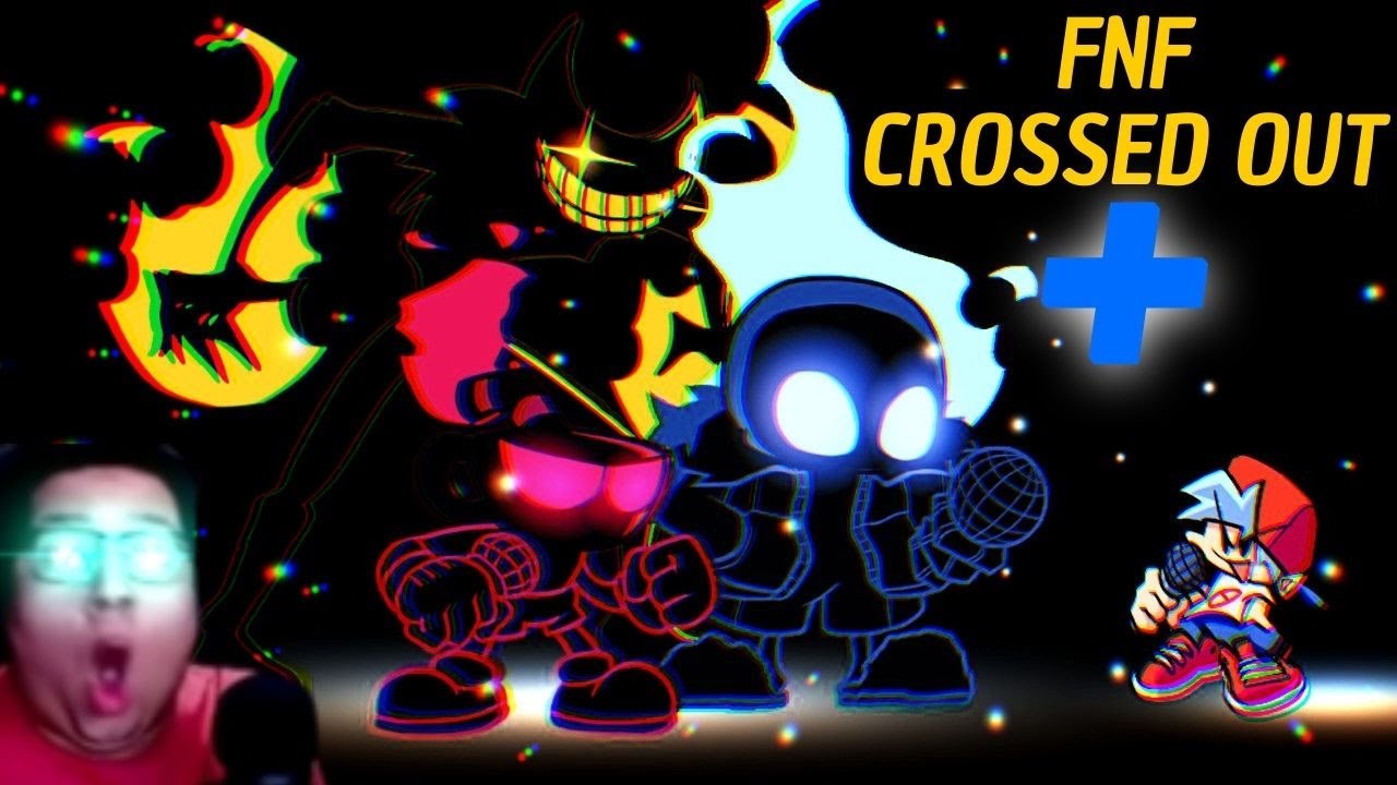 FNF CROSSED OUT+ IS INSANE !!!!! -  FNF Indie Cross HARD MOD CHART!