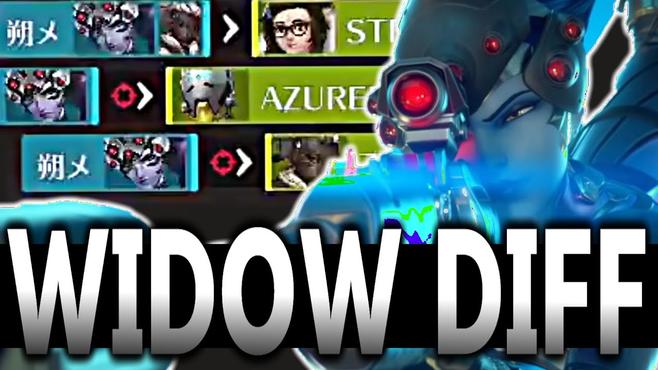 味方にWIDOW DIFFと言わせドキャリーする朔メウィドウ【オーバーウォッチ2】