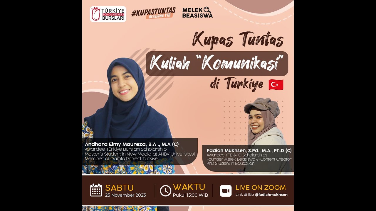 Kupas Tuntas Kuliah Komunikasi di Turkiye dengan Beasiswa Turkiye Burslari/YTB
