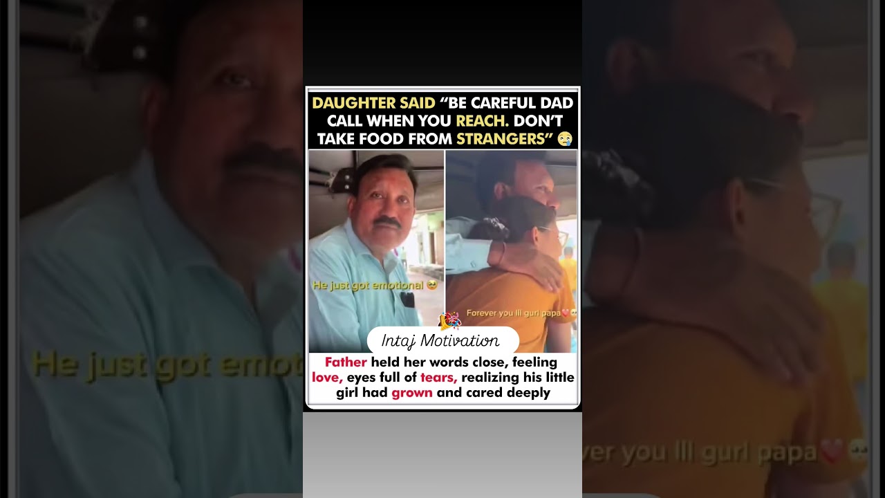 Daughter&rsquo;s love made dad cry 😢#FatherDaughter #Emotional #FamilyLove #Heartwarming #Inspiration