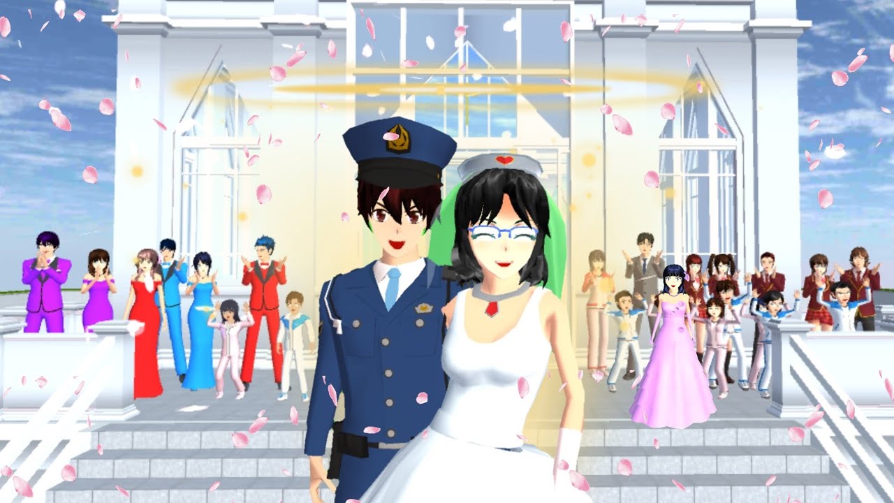 MAMA CITRA MENIKAH DENGAN PAK SATPAM | VLOG KING HAPPY FAMILY | SAKURA SCHOOL SIMULATOR