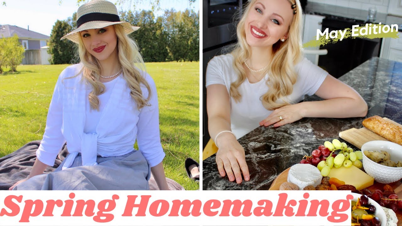 MY HOUSEWIFE LIFE (VLOG #19): Spring, How to make a cheese board, gardening, cleaning, baking.