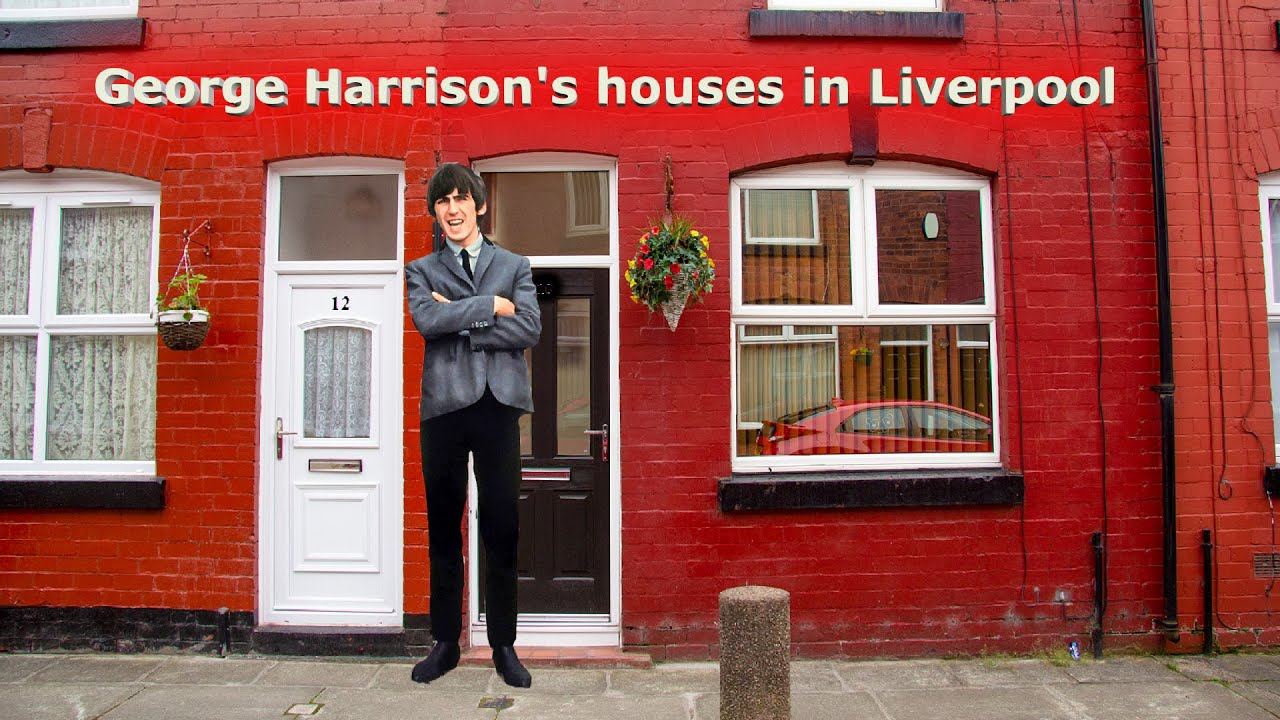George Harrison's houses in Liverpool. Now and then.