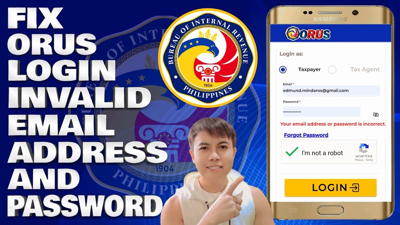 How To Fix ORUS Login Invalid Email Address and Password on ORUS App