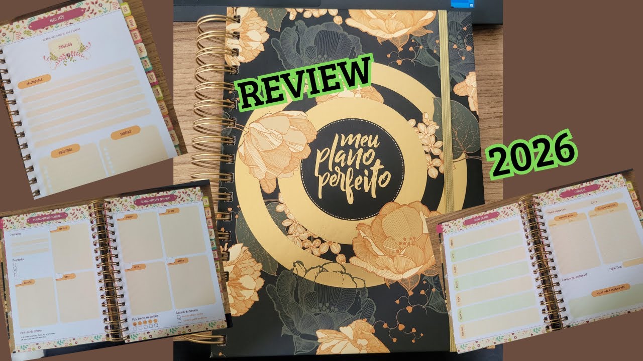Review Meu Plano Perfeito | 2026 | Já quis colar o mês de Janeiro