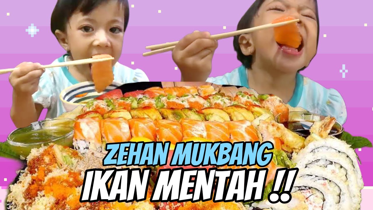 WADUHHH !! ZEHAN MUKBANG IKAN MENTAHHH😱😱