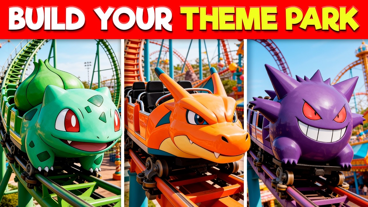 Build Your Dream Theme Park 🎢 Pokemon edition