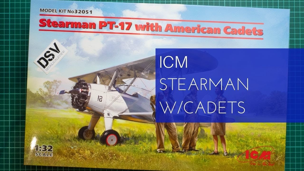ICM 1/32 Sterman PT-17 with American Cadets (32051) Обзор Набора