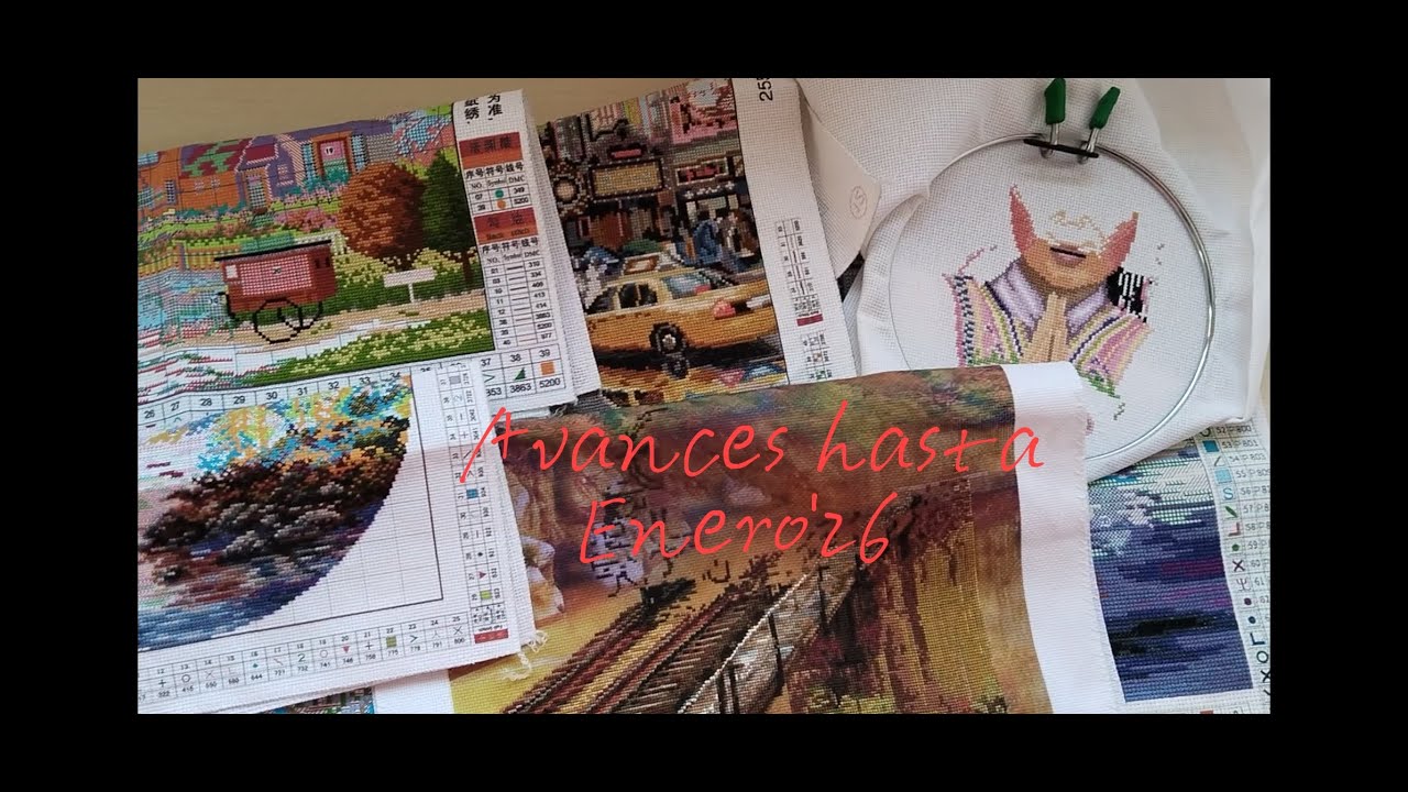 Avances hasta Enero'26 #puntodecruz#crosstitch#artesania#bordadicta#hechoamano
