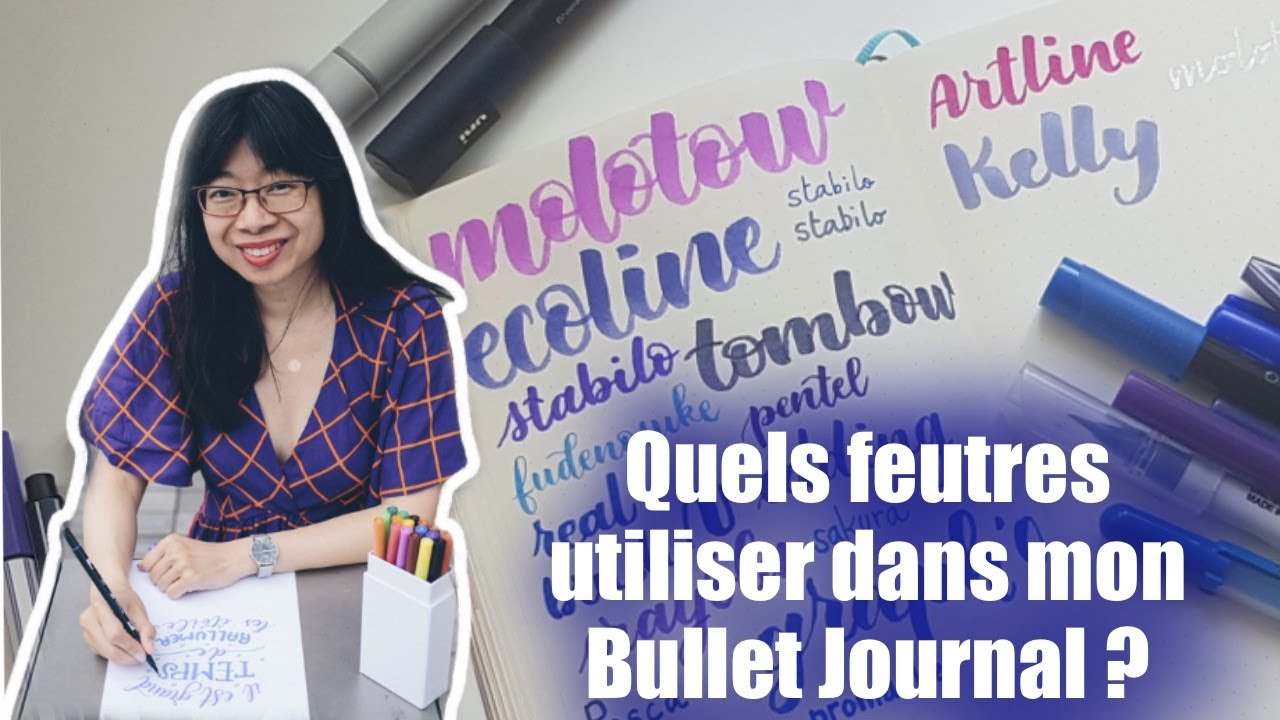 Crash test de 21 feutres dans mon Bullet Journal Leuchtturm1917. Lesquels traversent ?