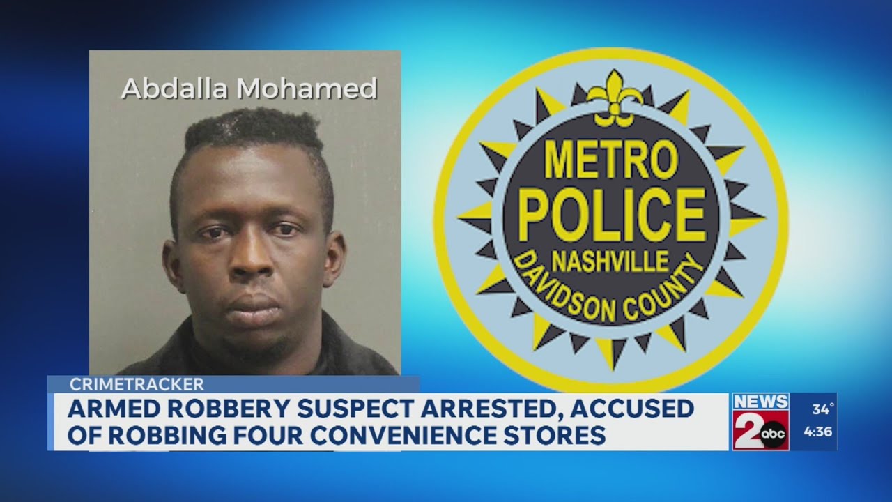 Suspect accused of robbing convenience stores across Nashville