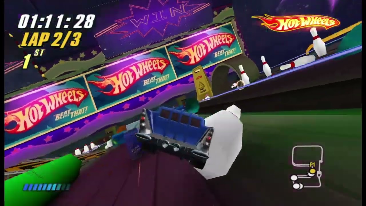 Hot Wheels: Beat That! | Bowling Alley Tournament with Jack Hammer + Mix Music (No Commentary) [Wii]