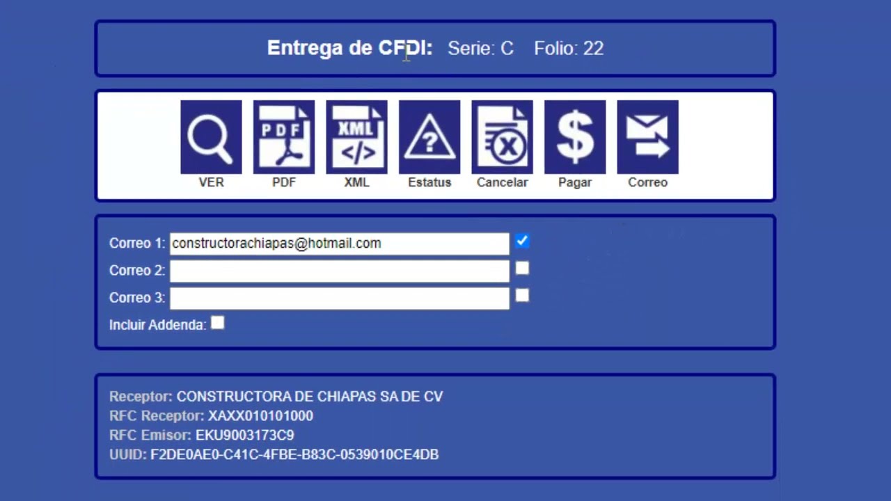 Sistema de Facturacion Electronica para Constructoras en linea - Microcora