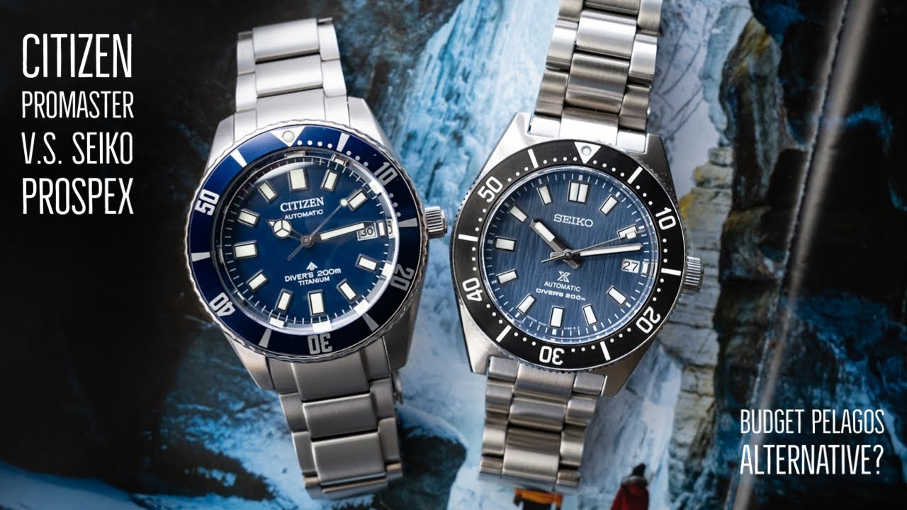Бюджетный вариант Tudor Pelagos? | Citizen Promaster Dive против Seiko 62mas: переосмысление