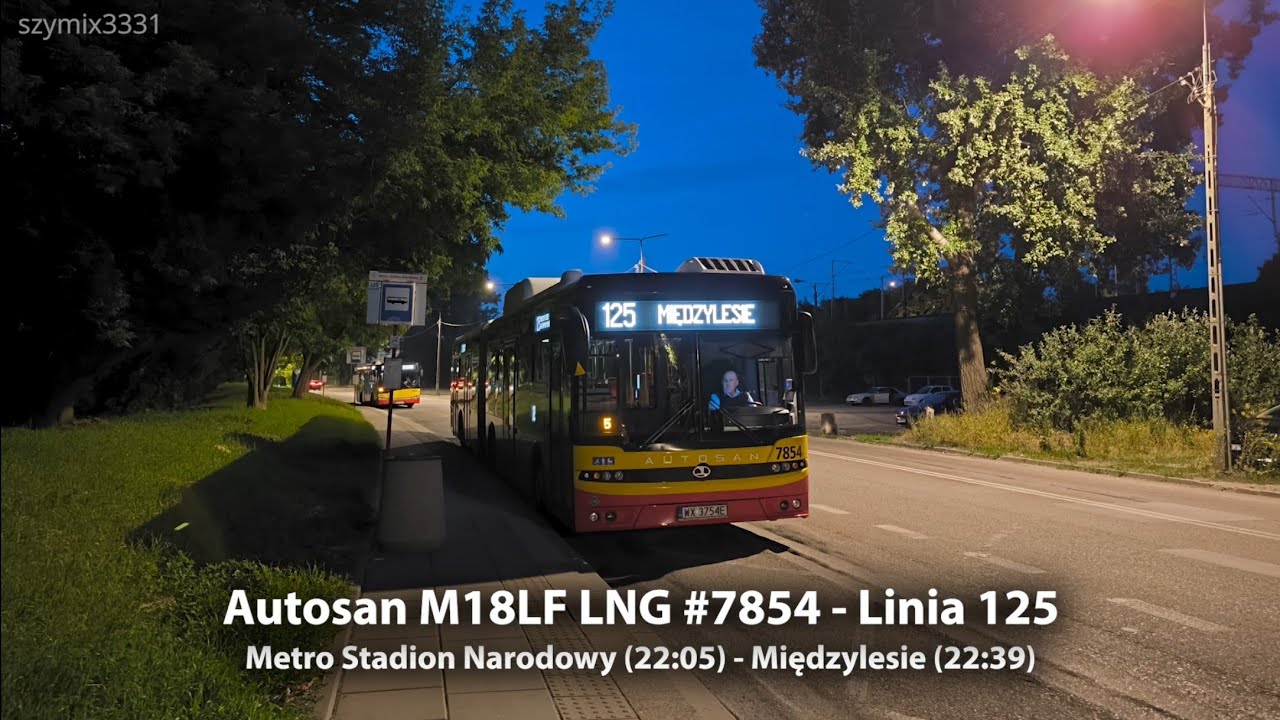 Linia 125 | Autosan M18LF LNG #7854 - MZA Warszawa