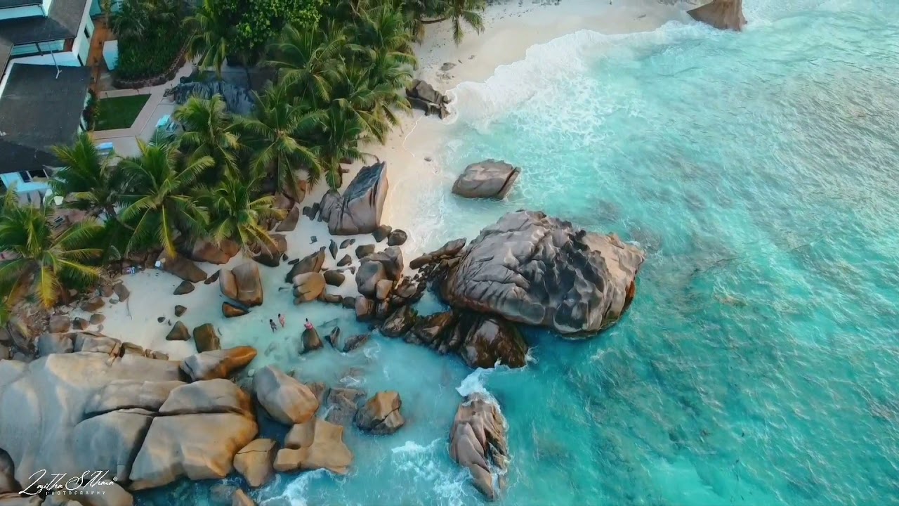 🇸🇨seychelles la digue🇸🇨 dji mini 2  drone