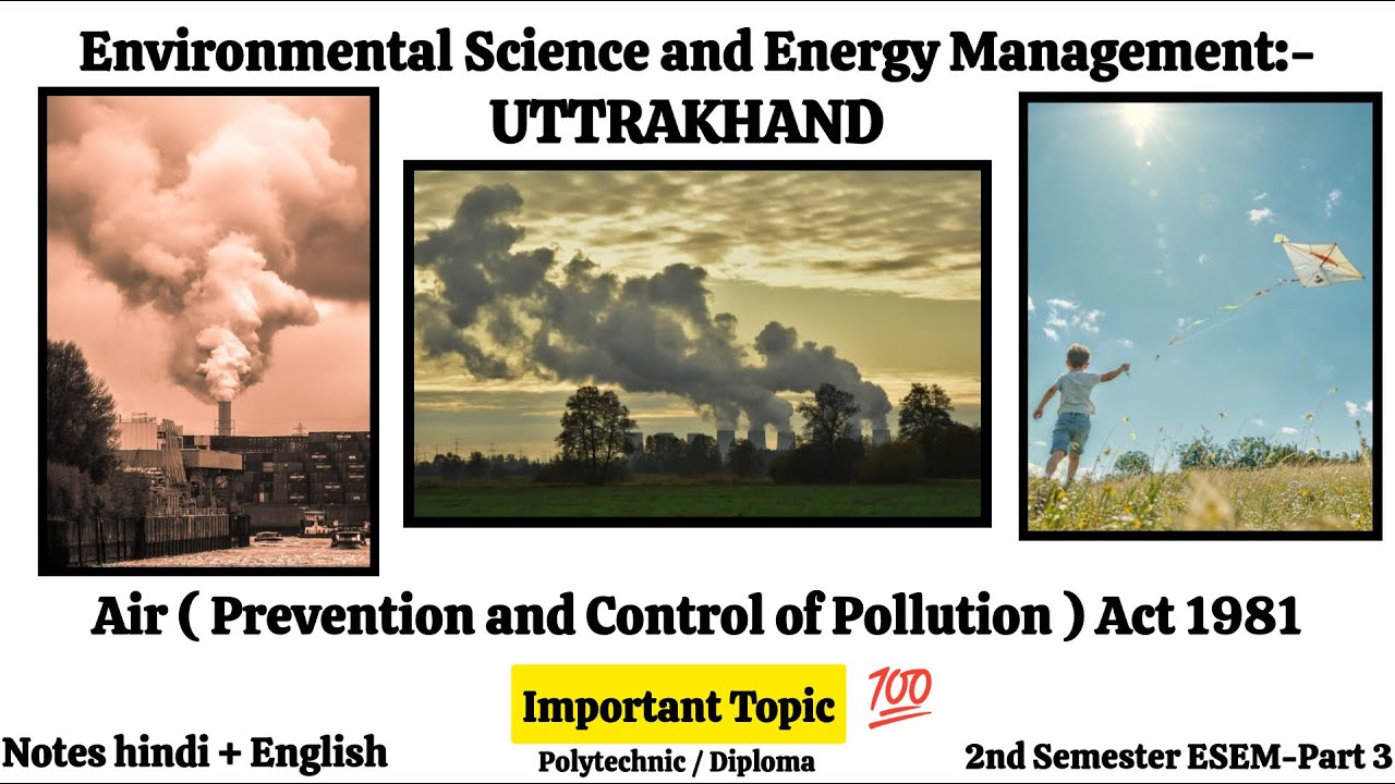 Air (Prevention and Control of Pollution) Act, 1981 | What is Air Pollution | Environmental Science