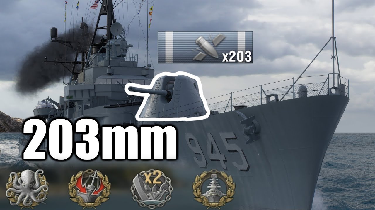 HEAVY Cruiser BARREL on a DESTROYER - USS Hull