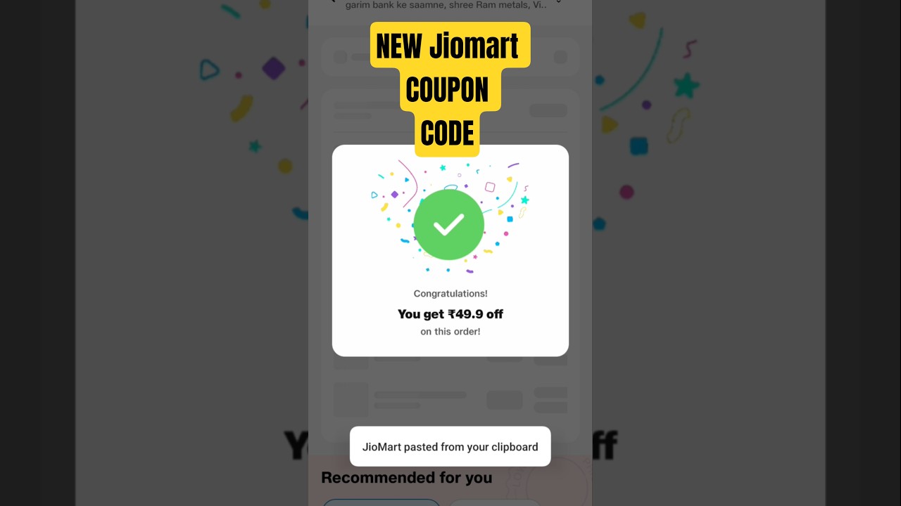 JioMart Coupon Code Today ₹50 OFF! | jiomart coupon code today | jiomart coupon | #jiomart​