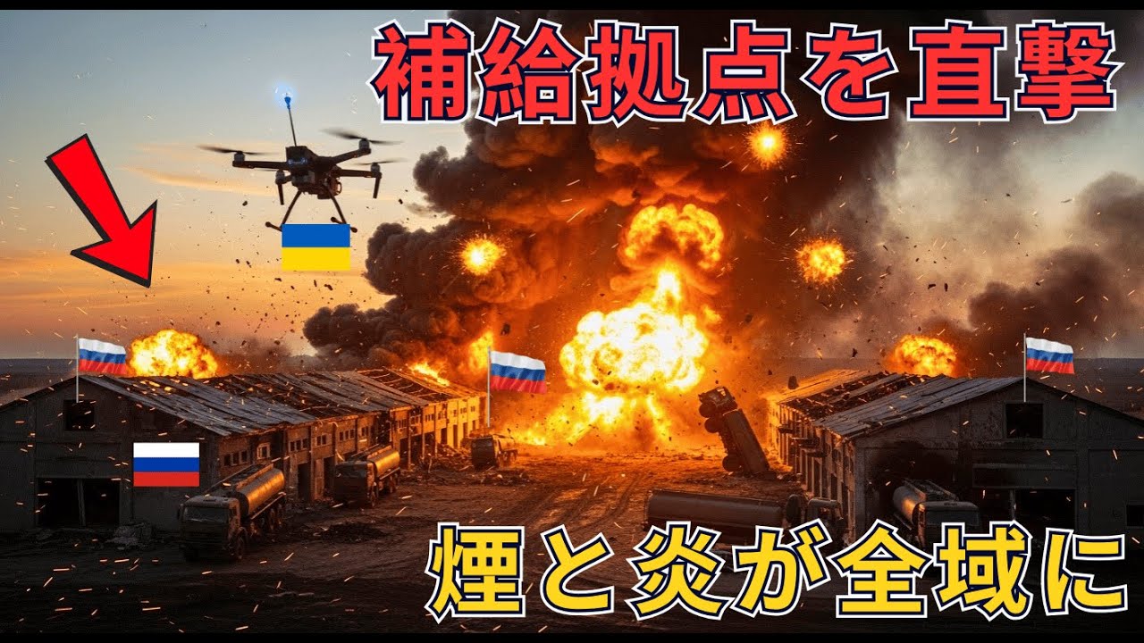ロシアの油断を突きウクライナが闇からの一撃／弾薬庫が連鎖爆発で壊滅