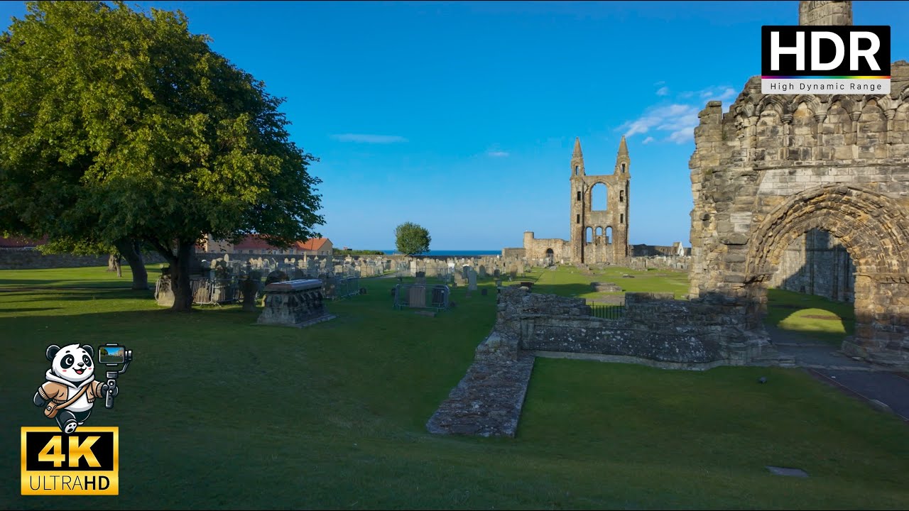 🏴󠁧󠁢󠁳󠁣󠁴󠁿 St Andrews, Scotland Walking Tour 2025 | 4K HDR - Binaural Sound