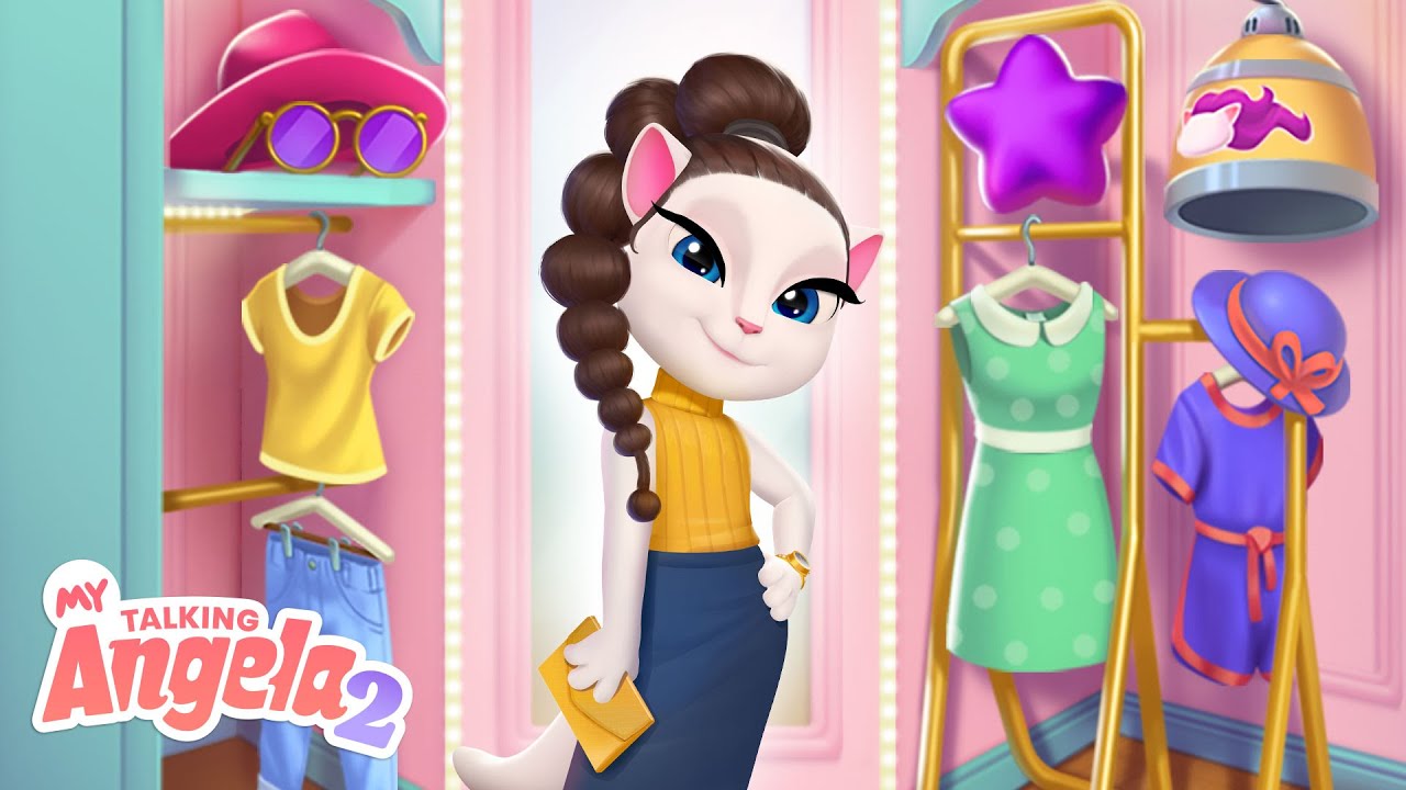 😍 Girls’ Night Look! My Talking Angela 2 
