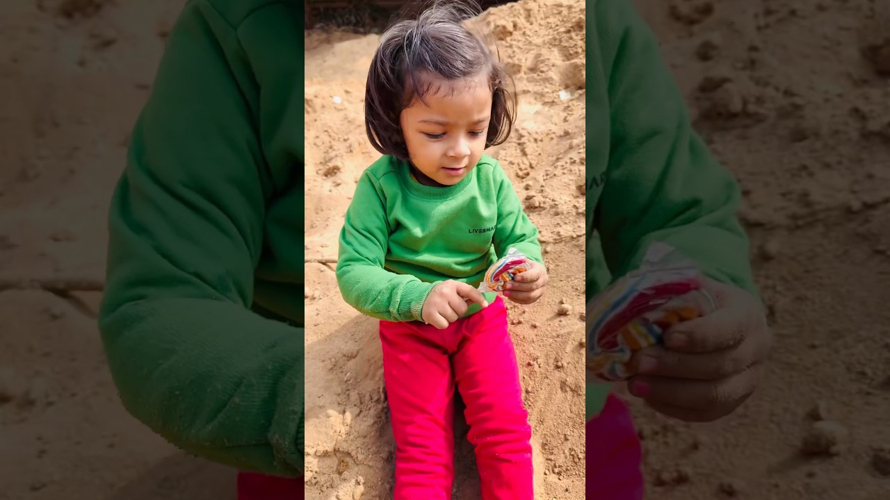 Tooktook ka lollipop candy 🍭 chinne par gusse se marne lagi