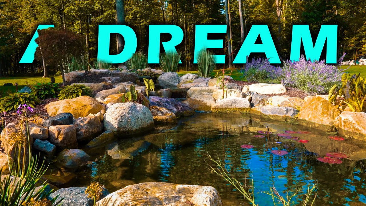This might be your inspiration to get into ponds! | 12 x 30 Pond with Waterfall