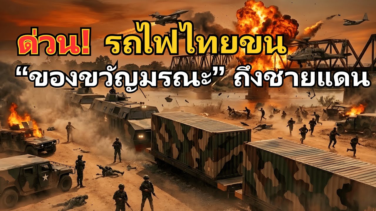 ด่วนที่สุด! รถไฟไทยขน "ของขวัญมรณะ" 90 ตู้ถึงชายแดนแล้ว ฮุนเซนผวาสั่งระเบิดสะพานหนีตาย